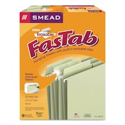 SMEAD Hanging File Folder, Erasable, Green, PK20 64032